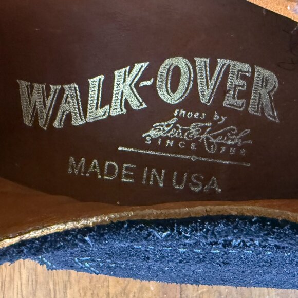 Walk Over Navy Franklin Suede Wingtip Shoes WM5011 Size 12M Vibram Gumlite - Picture 2 of 12